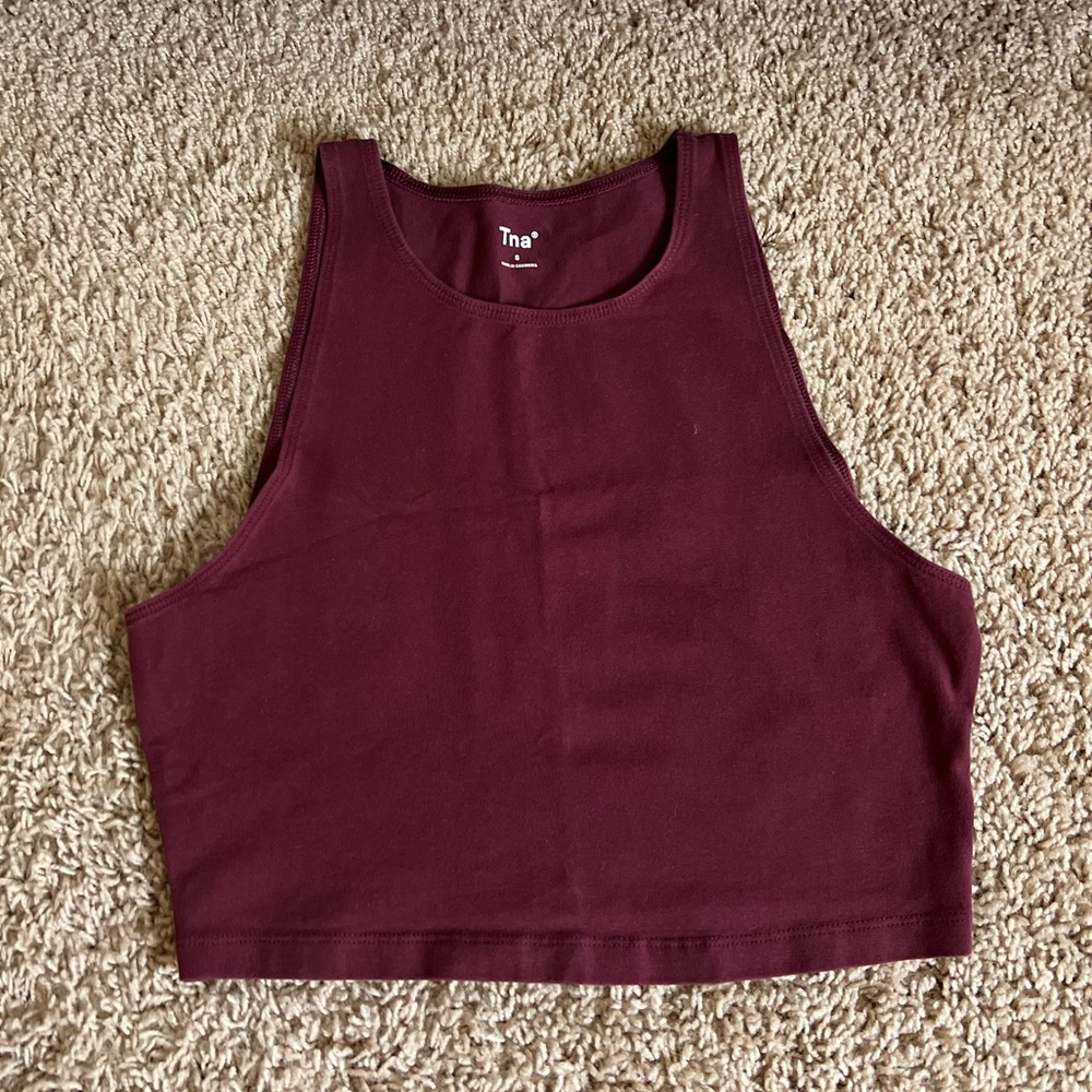 Aritzia TNA Burgundy Tank Top